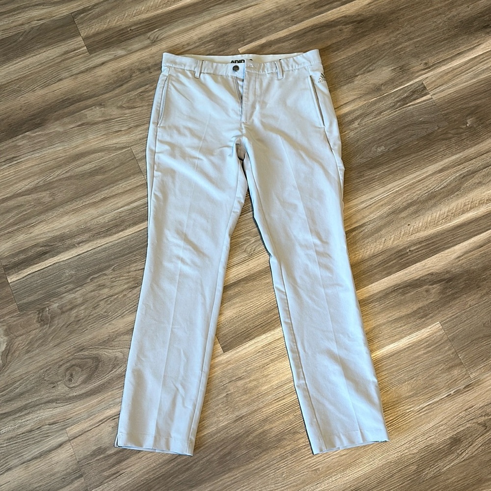 Men’s adidas golf pants grey in color size 32x32